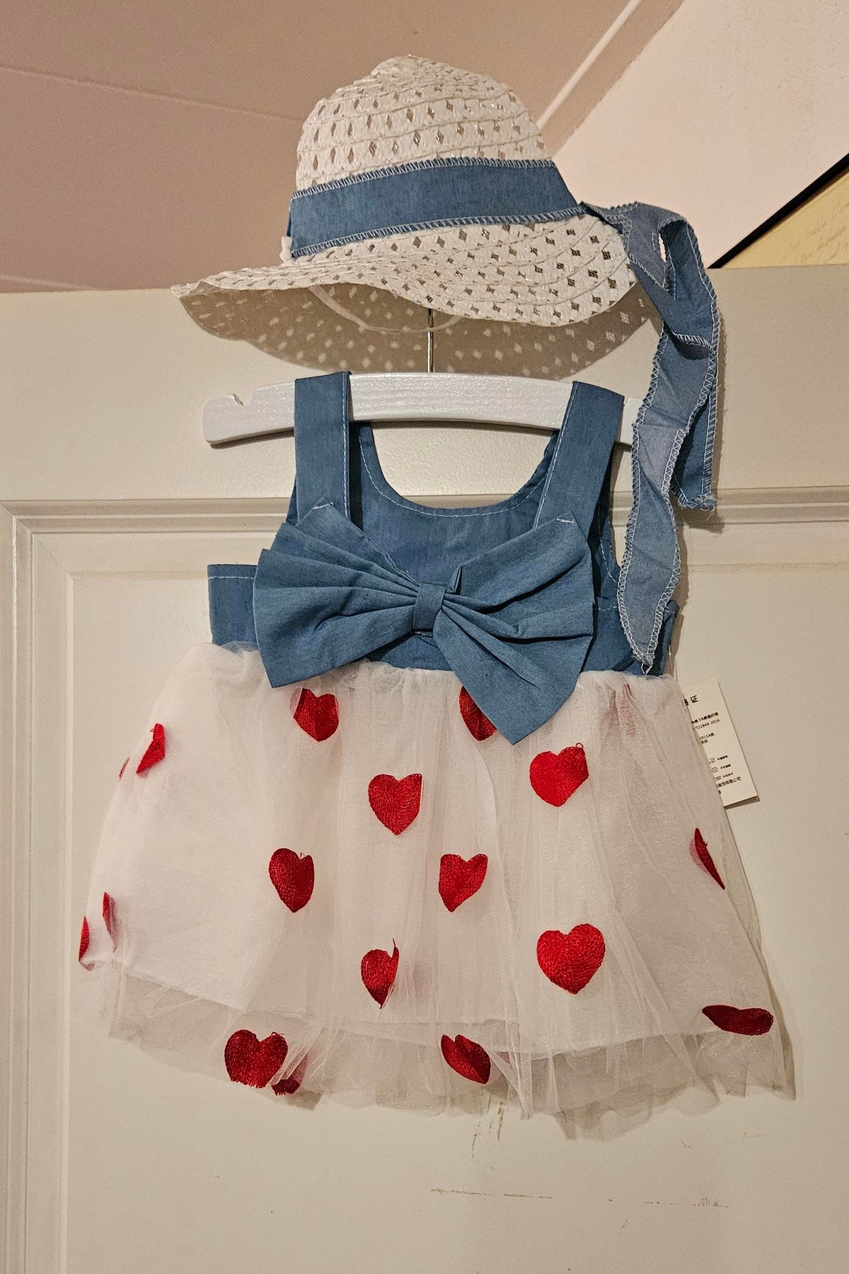 Spijker jurkje met petticoat rokje